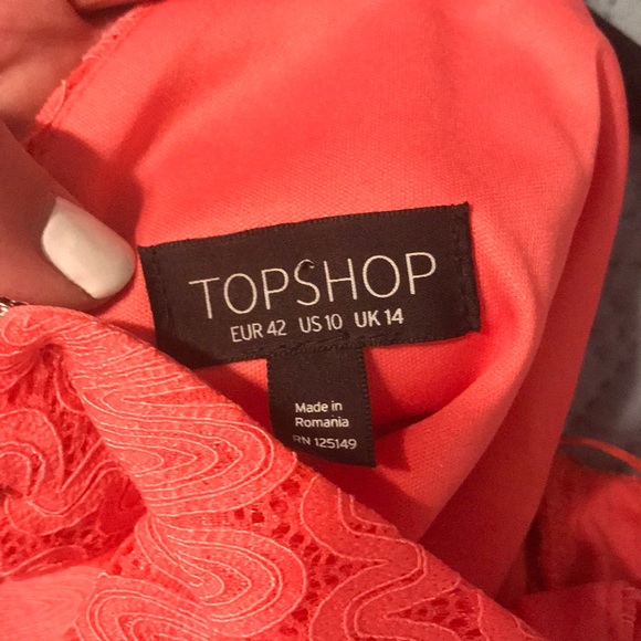 Coral dress worn once - Picture 4 of 4